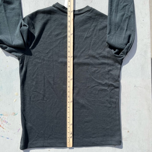 Men's NWT 01.Algo T-Shirt Gray Waffle-Knit Performance M QuickDry Stretch Active - Picture 5 of 11